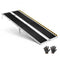 7FT Portable Wheelchair Ramp, Folding Aluminum Handicap Ramp with Non-Slip Surface, 800 lb Capacity