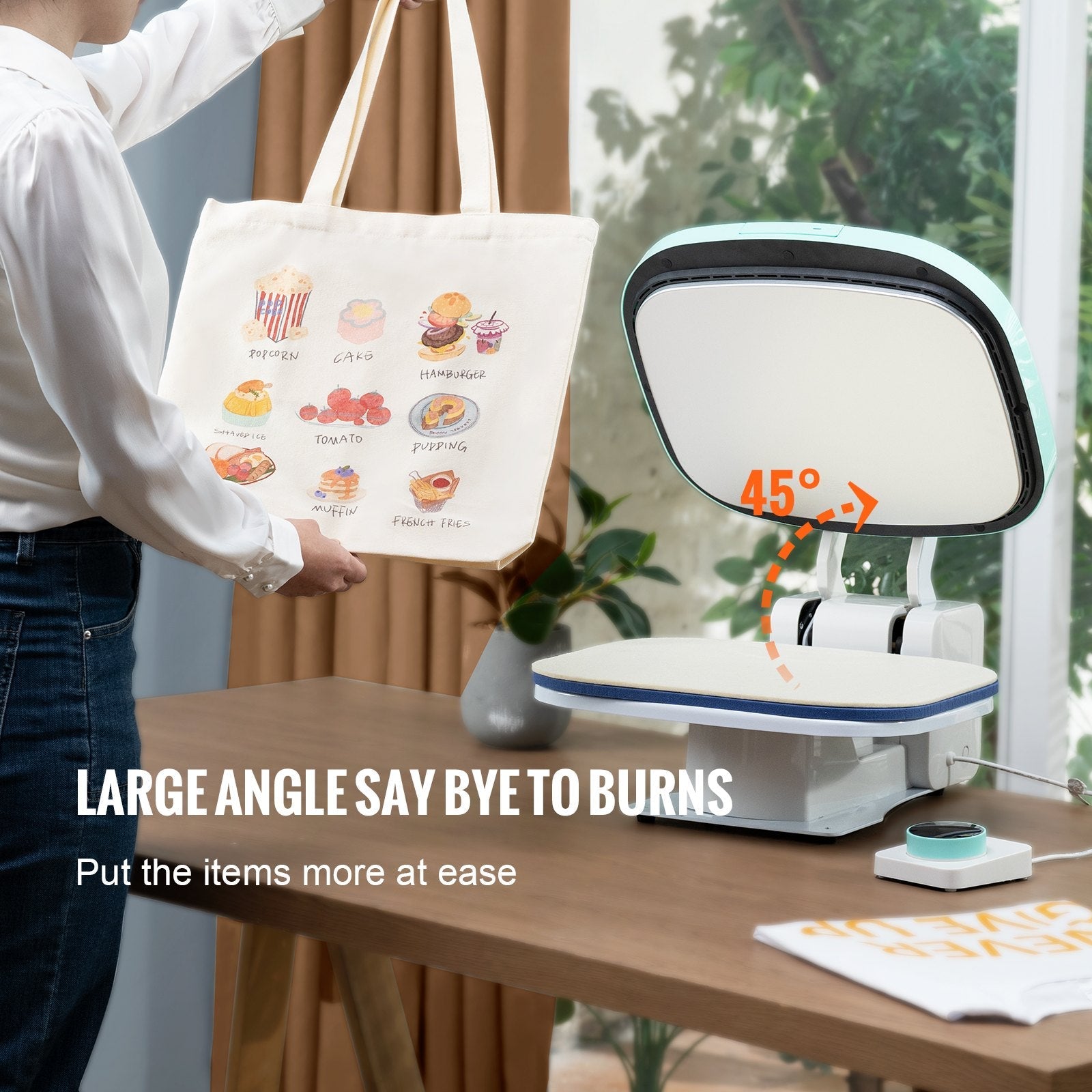 VEVOR Auto Heat Press, Smart Heat Press Machine for T-Shirts, Knob Design Easy Press, Large Mica Heat Plate, Heat Up Fast, Professional Heat Press for Sublimation, Vinyl, Heat Transfer Projects 15x12 