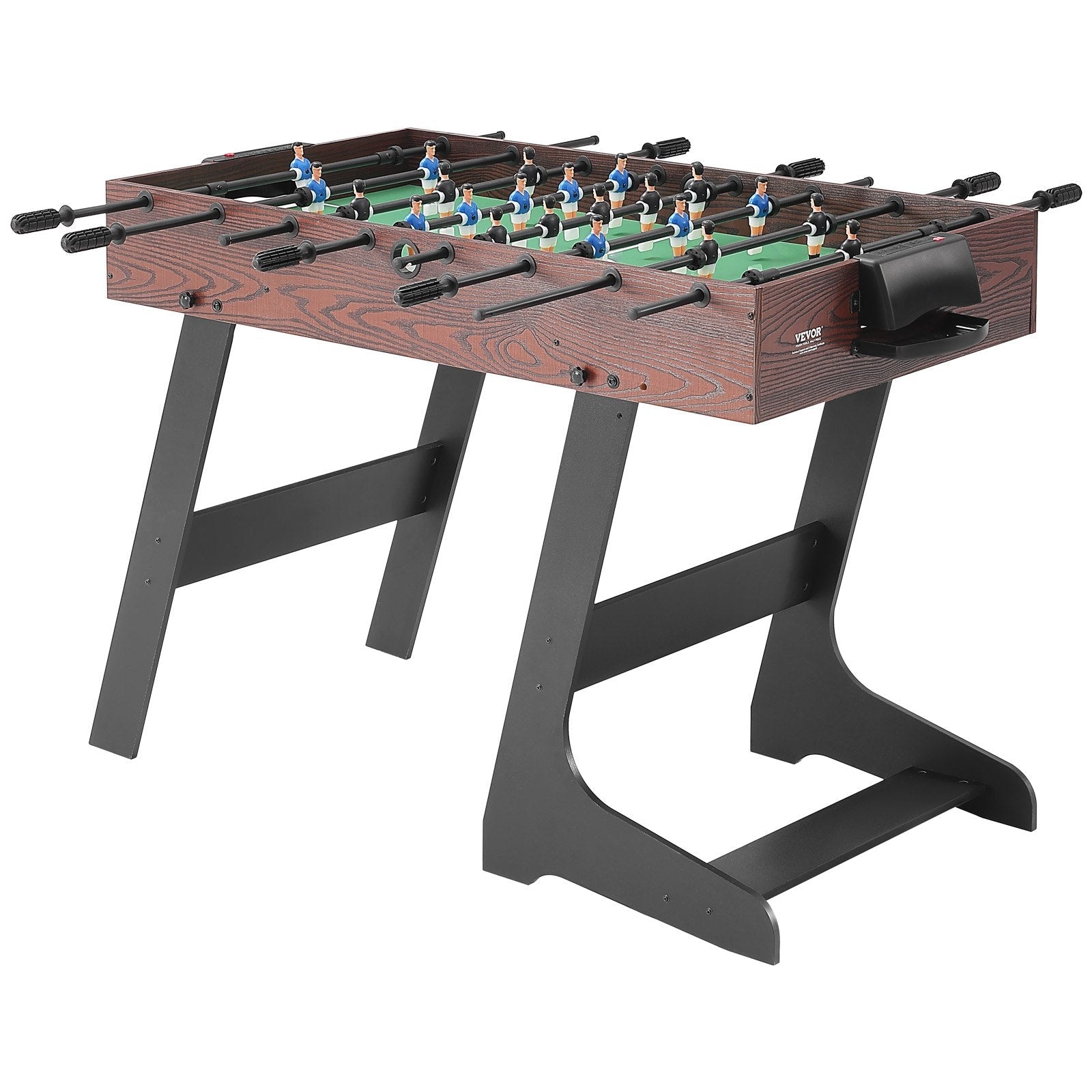 VEVOR Folding Foosball Table, 42 inch Standard Size Foosball Table, Indoor Full Size Foosball Table for Home, Family, and Game Room, Soccer with Foosball Table Set, Includes 2 Balls 