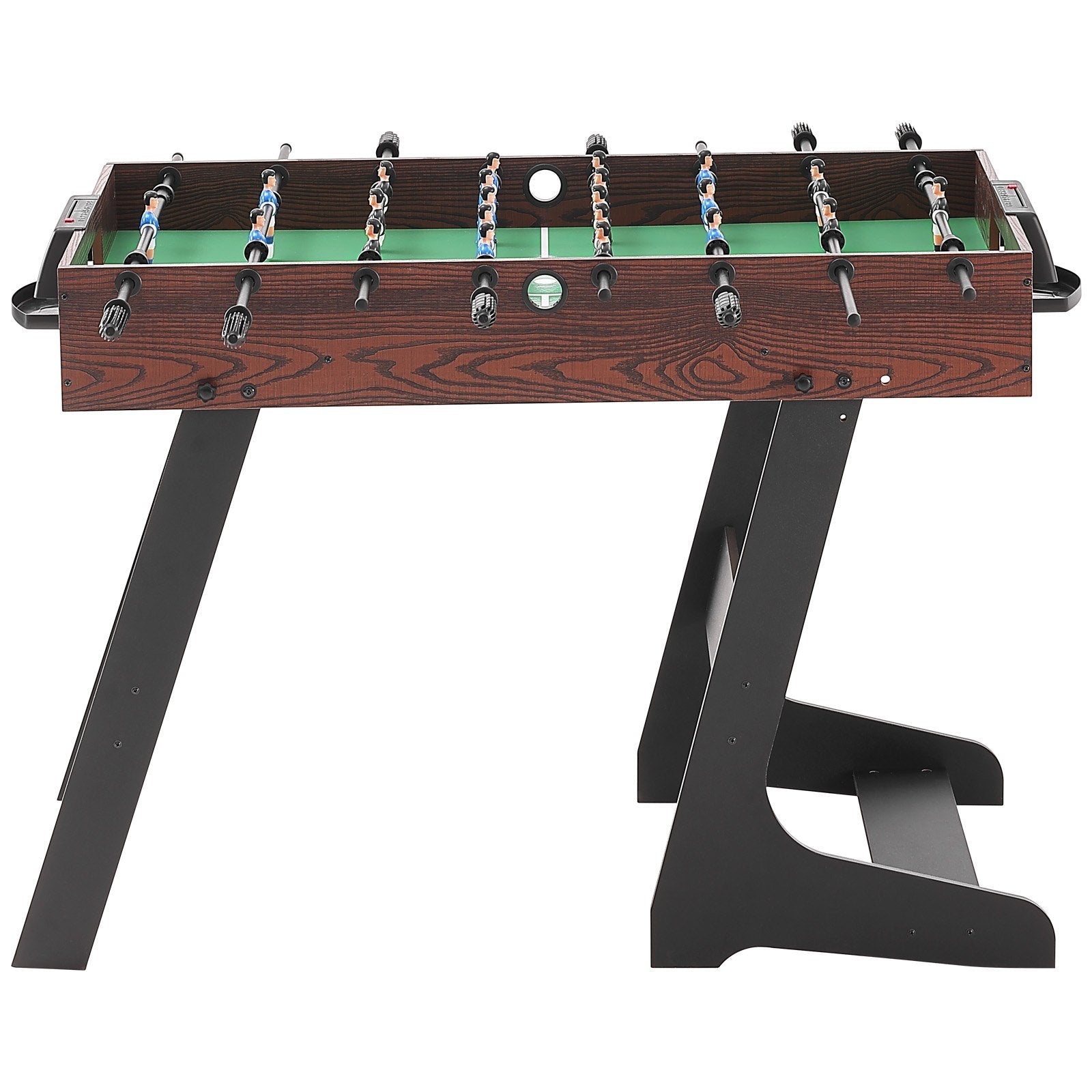 VEVOR Folding Foosball Table, 42 inch Standard Size Foosball Table, Indoor Full Size Foosball Table for Home, Family, and Game Room, Soccer with Foosball Table Set, Includes 2 Balls 