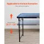 8 ft Portable LED Beer Pong Table with Adjustable Height, Foldable Design, Carry Handles & 6 Ping Pong Balls