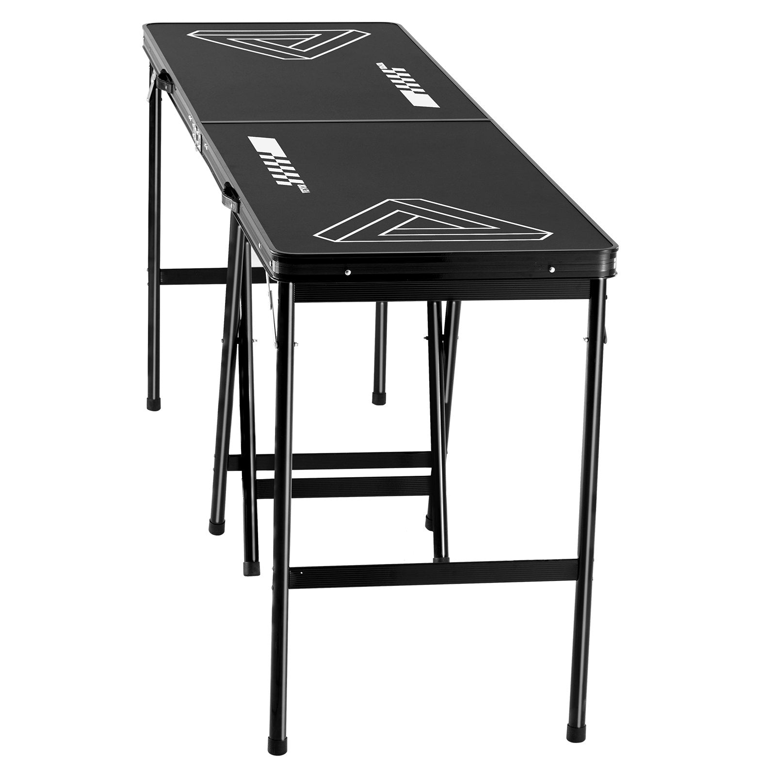 VEVOR 8' Portable Beer Pong Tailgate Table Party Drinking Game Carrying Handle 