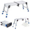 Folding Work Platform – Adjustable Height Aluminum Step Stool & Portable Work Bench, 500 lb Capacity