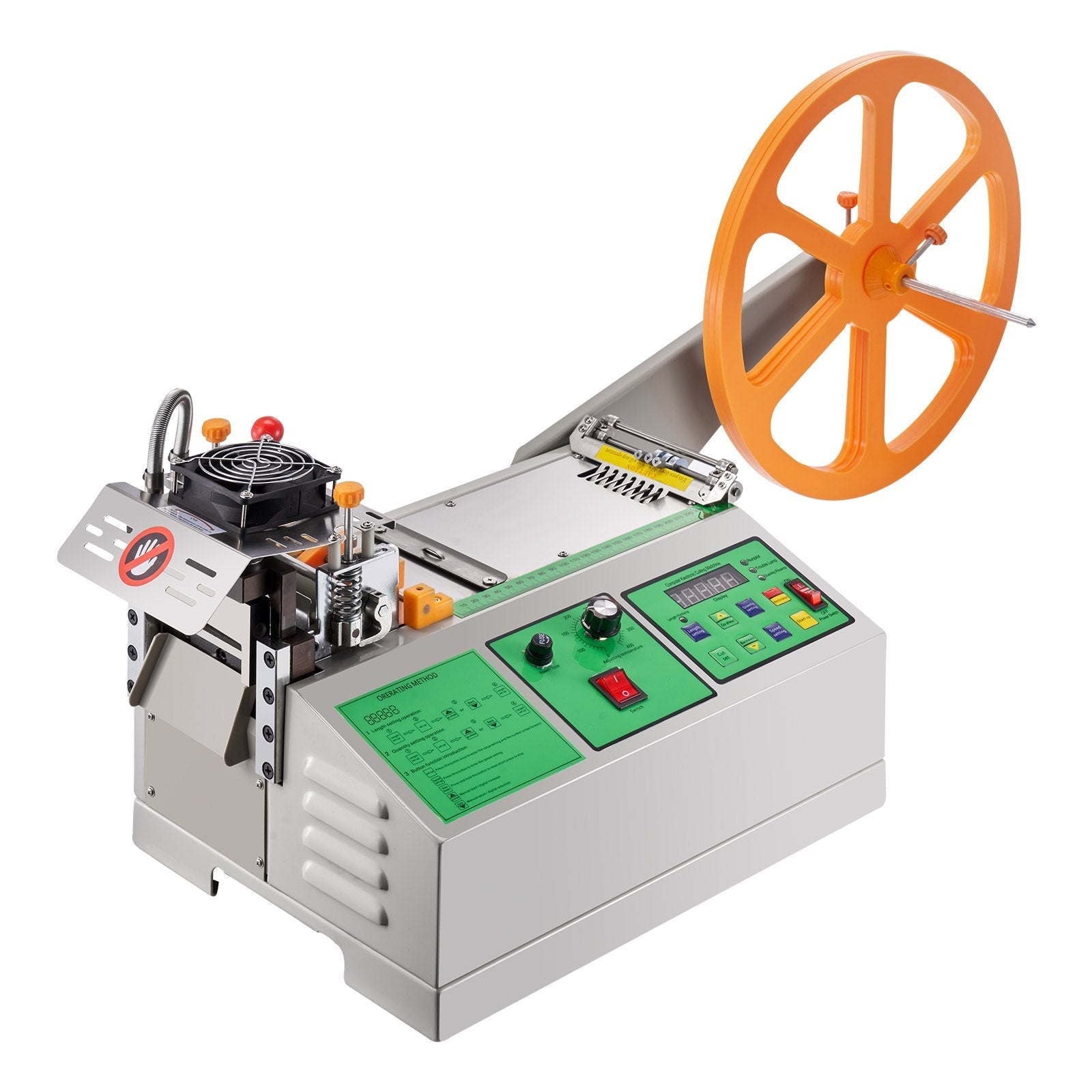 VEVOR Automatic Webbing Cutting Machine Hot and Cold Ribbon Shoelaces Cutter 