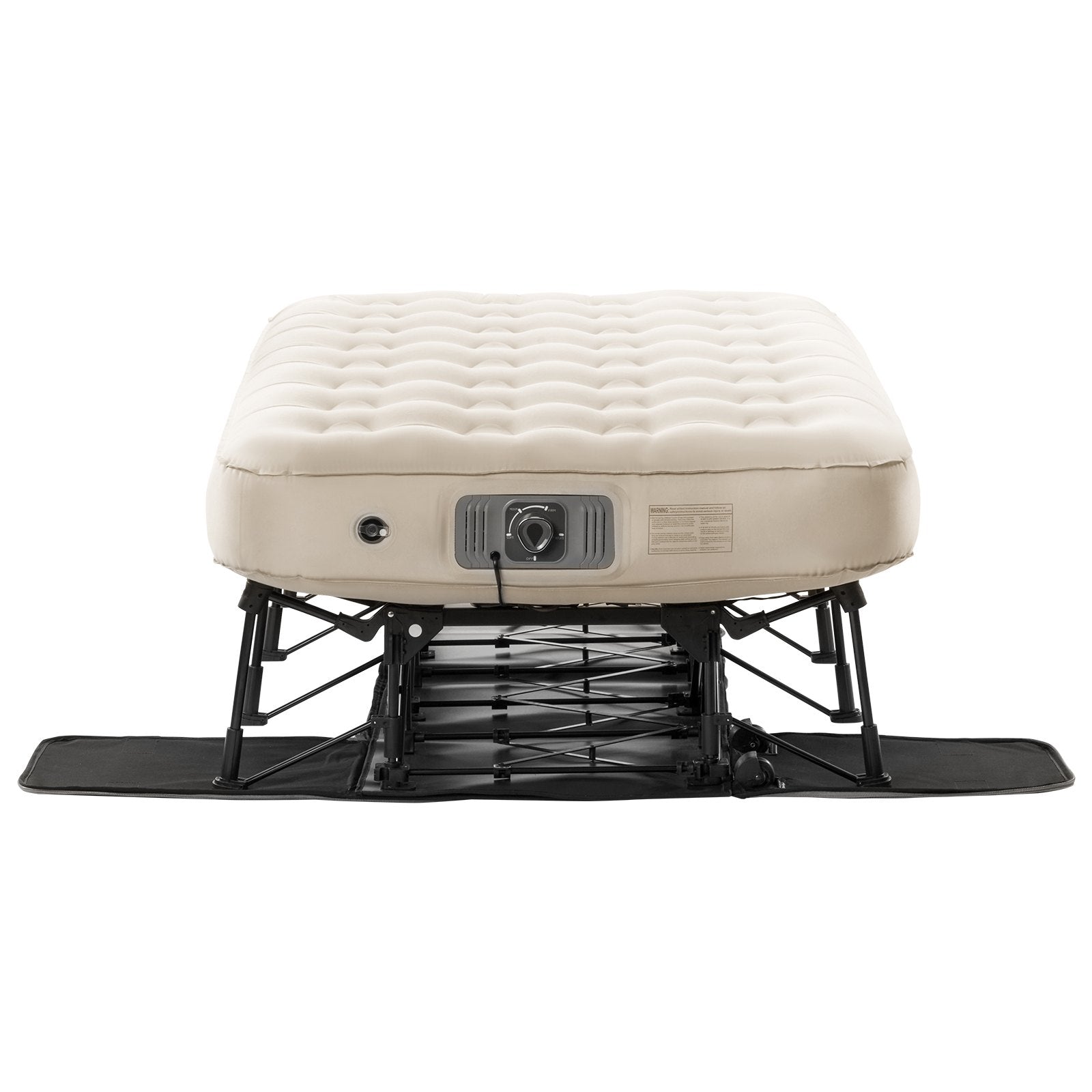 VEVOR Air Mattress with Frame & Built-in Pump 1 Person Inflatable Mattress 300lb 