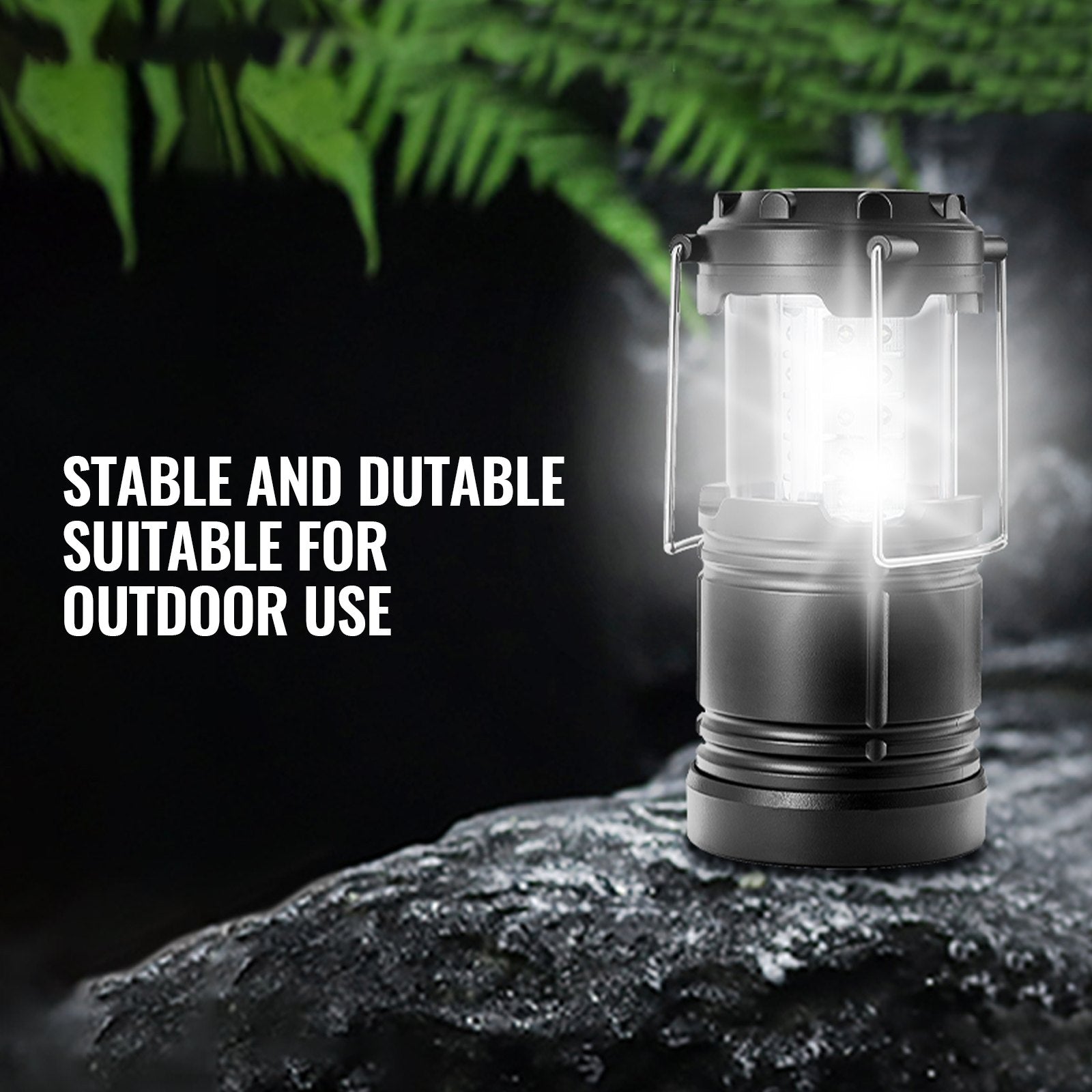VEVOR LED Camping Lanterns Collapsible Battery Powered Lights Set of 4 