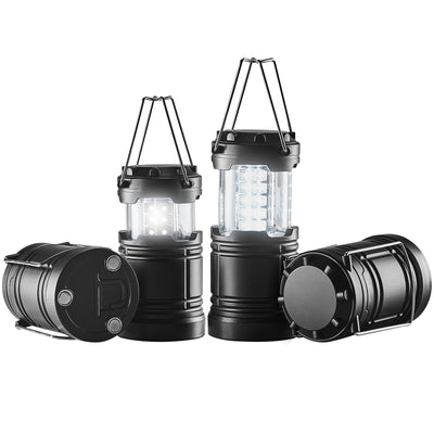 VEVOR LED Camping Lanterns Collapsible Battery Powered Lights Set of 4 
