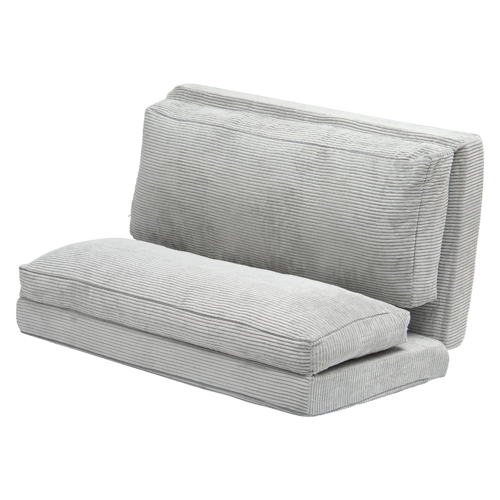 VEVOR Folding Sofa Bed Foldable Couch Bed with Washable Cover Dark Grey (Full) 