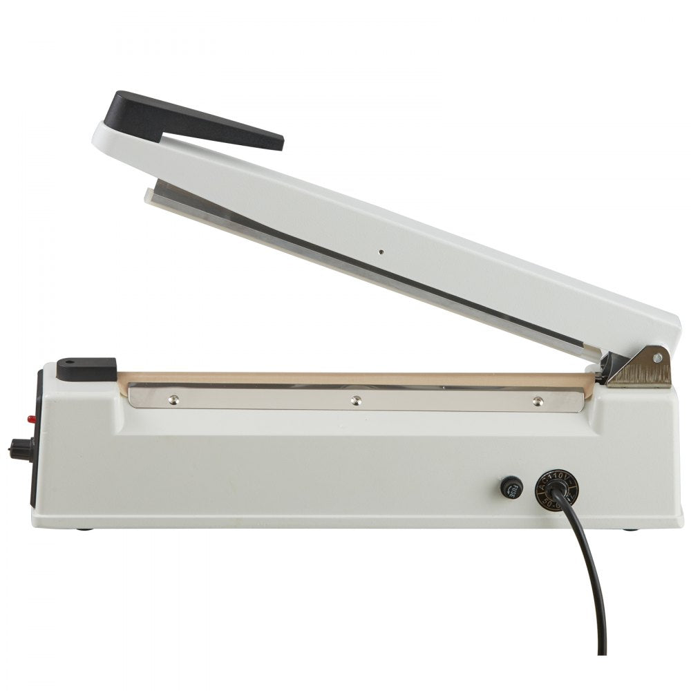 VEVOR Impulse Sealer 12 inch, Manual Heat Sealing Machine with Adjustable Heating Mode, Aluminum Shrink Wrap Bag Sealers for Plastic Mylar PE PP Bags, Portable Poly Bag Sealer with Extra Replace Kit 
