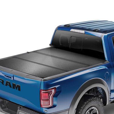 VEVOR Tri-Fold Truck Bed Tonneau Cover, Compatible with 2009-2024 Ram 1500 (19-24 Classic/New Body), Fleetside 5.7' (67.4") Bed Without Rambox, Fit 5.7' x 5.5' Inside Bed, 400 lbs Load Capacity, Black 