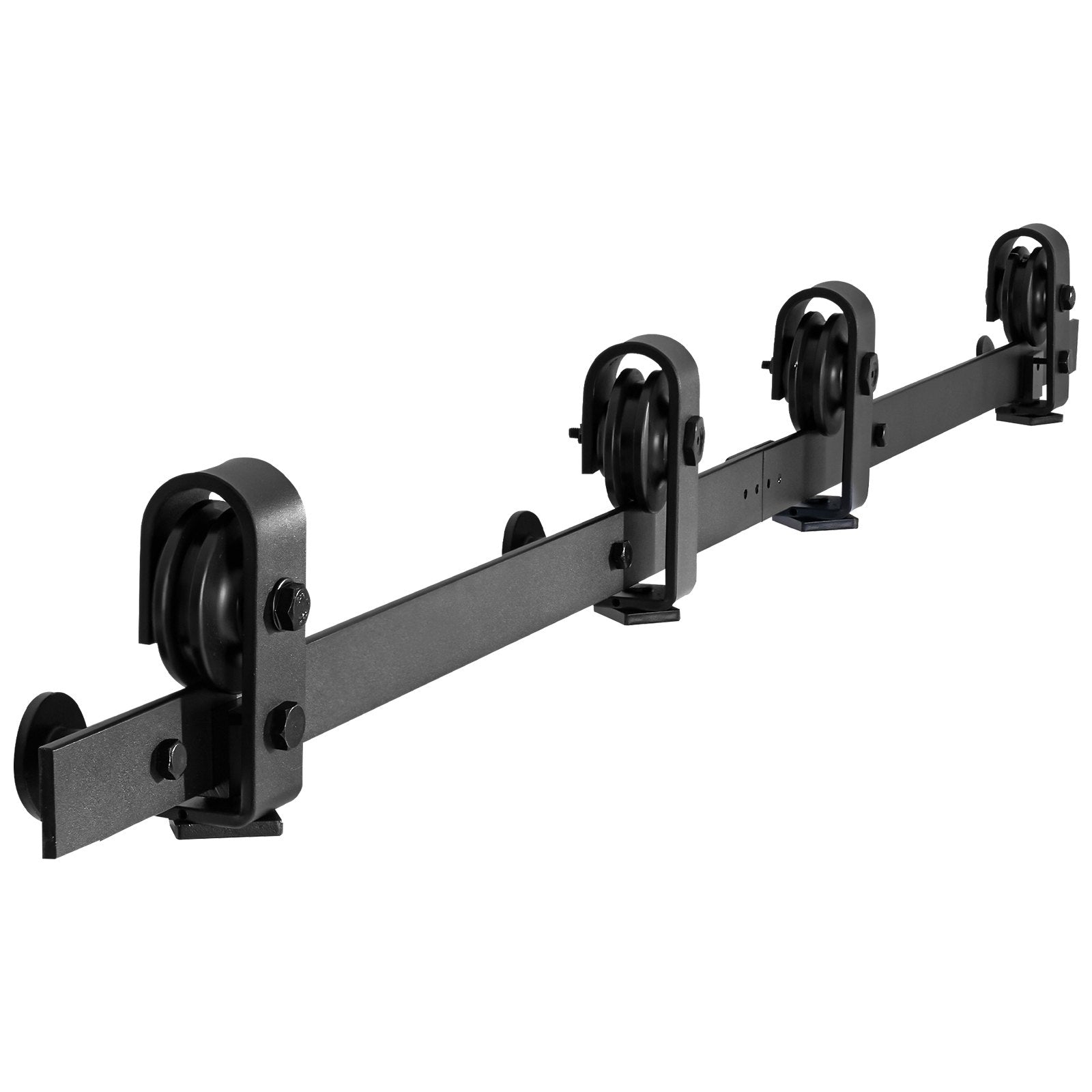 VEVOR Bi-Folding Sliding Barn Door Hardware Track Kit 60" for Four 14" Doors 