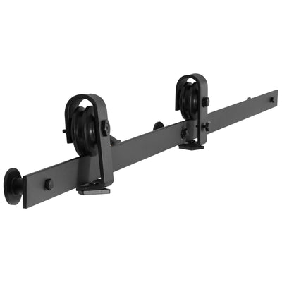 VEVOR Bi-Folding Sliding Barn Door Hardware Track Kit 52" for Two 24" Doors 