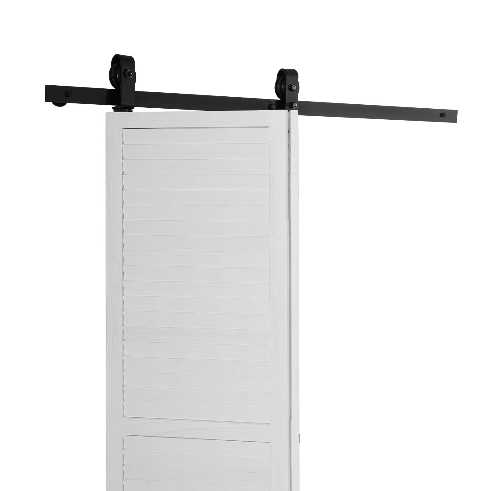 VEVOR Bi-Folding Sliding Barn Door Hardware Track Kit 52" for Two 24" Doors 