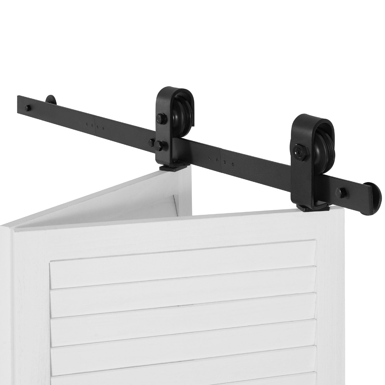 VEVOR Bi-Folding Sliding Barn Door Hardware Track Kit 40" for Two 18" Doors 