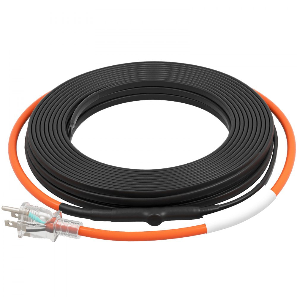VEVOR Self-Regulating Pipe Heating Cable 40FT 5W/FT Heat Tape with Thermostat 