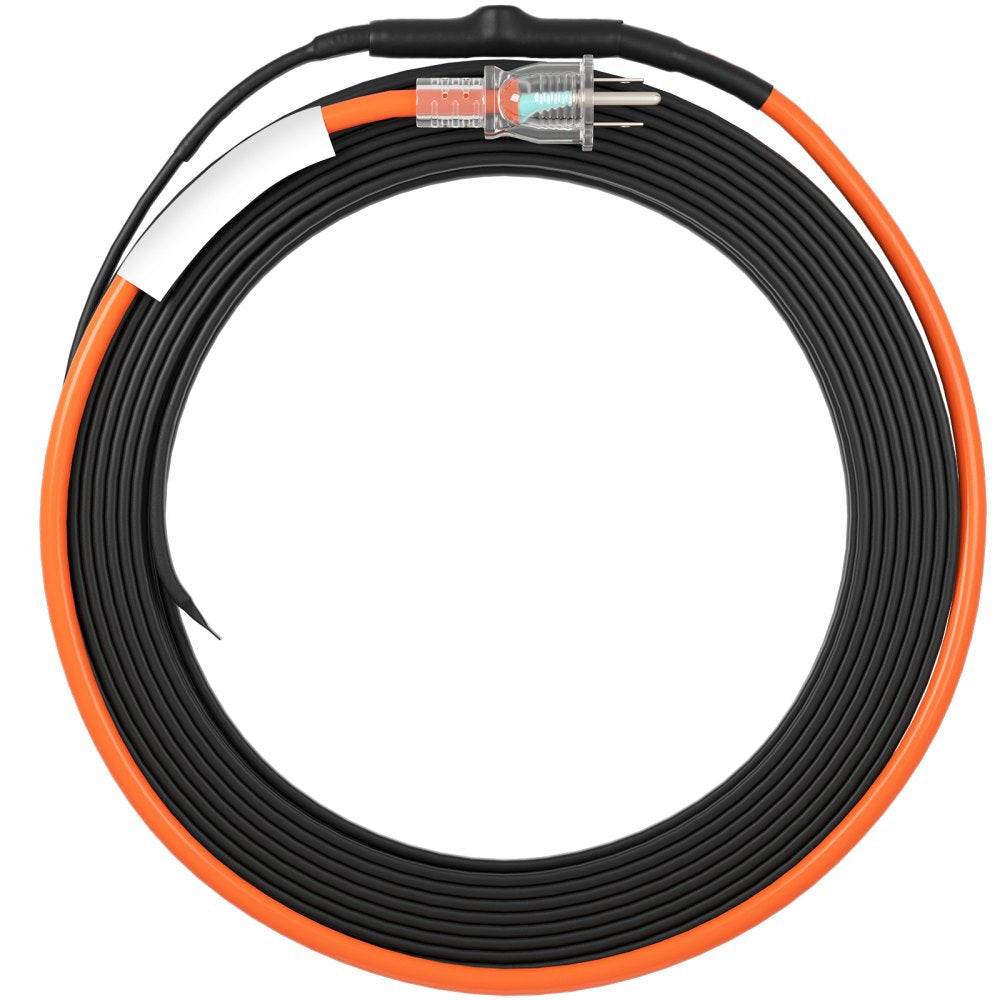 VEVOR Self-Regulating Pipe Heating Cable 40FT 5W/FT Heat Tape with Thermostat 