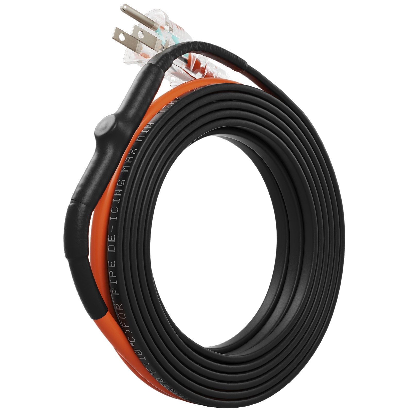 VEVOR Self-Regulating Pipe Heating Cable, 18-feet 5W/ft Heat Tape for Pipes Freeze Protection, Protects PVC Hose, Metal and Plastic Pipe from Freezing, 120V 