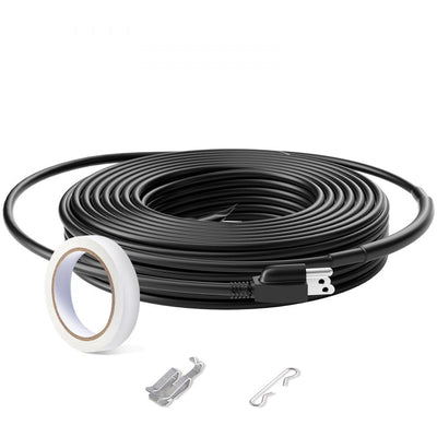 VEVOR Self-Regulating Pipe Heating Cable 24FT 5W/FT Heat Tape for Pipes Roof 