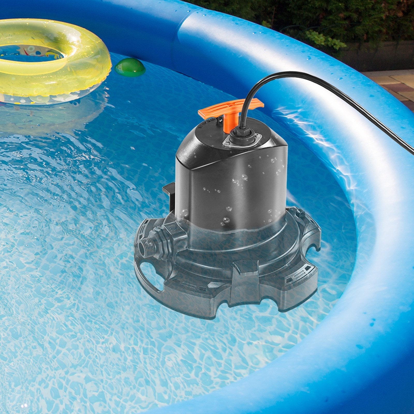 VEVOR Pool Cover Pump Submersible Swimming 1/2 HP 1575 GPH with 25 ft Power Cord 
