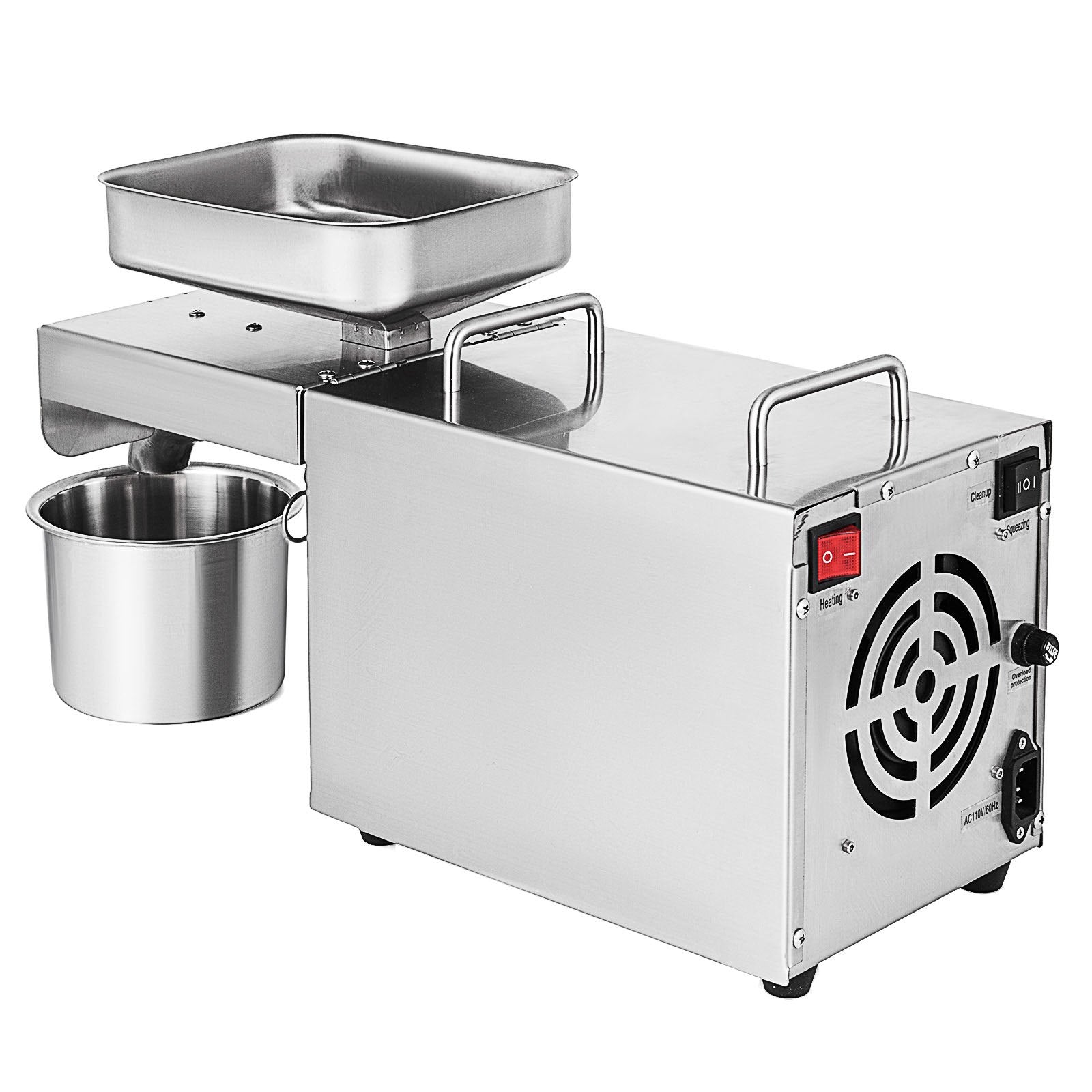High Quality Multifunctional Automatic Small Oil Press Machine 304# Food Grade Stainless Steel Oil Expeller 