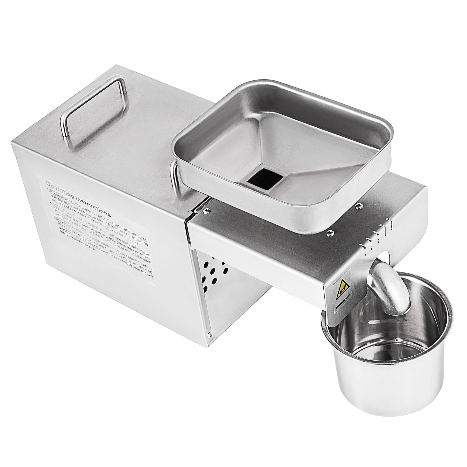 High Quality Multifunctional Automatic Small Oil Press Machine 304# Food Grade Stainless Steel Oil Expeller 