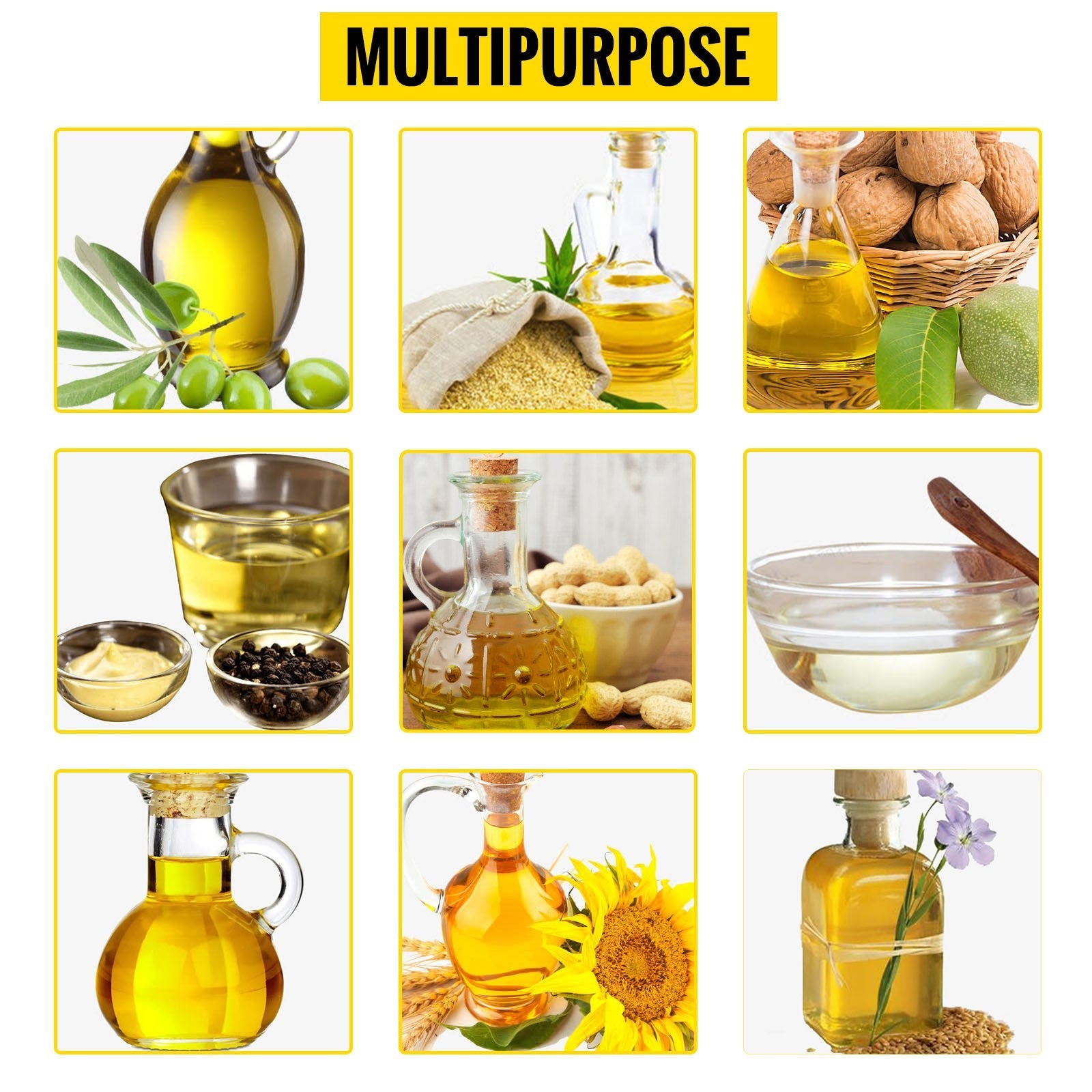 High Quality Multifunctional Automatic Small Oil Press Machine 304# Food Grade Stainless Steel Oil Expeller 