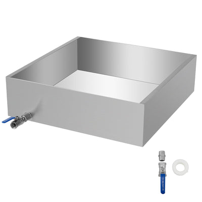 VEVOR Maple Syrup Evaporator Pan 24x24x7 Inch Stainless Steel Maple Syrup Boiling Pan for Boiling Maple Syrup 