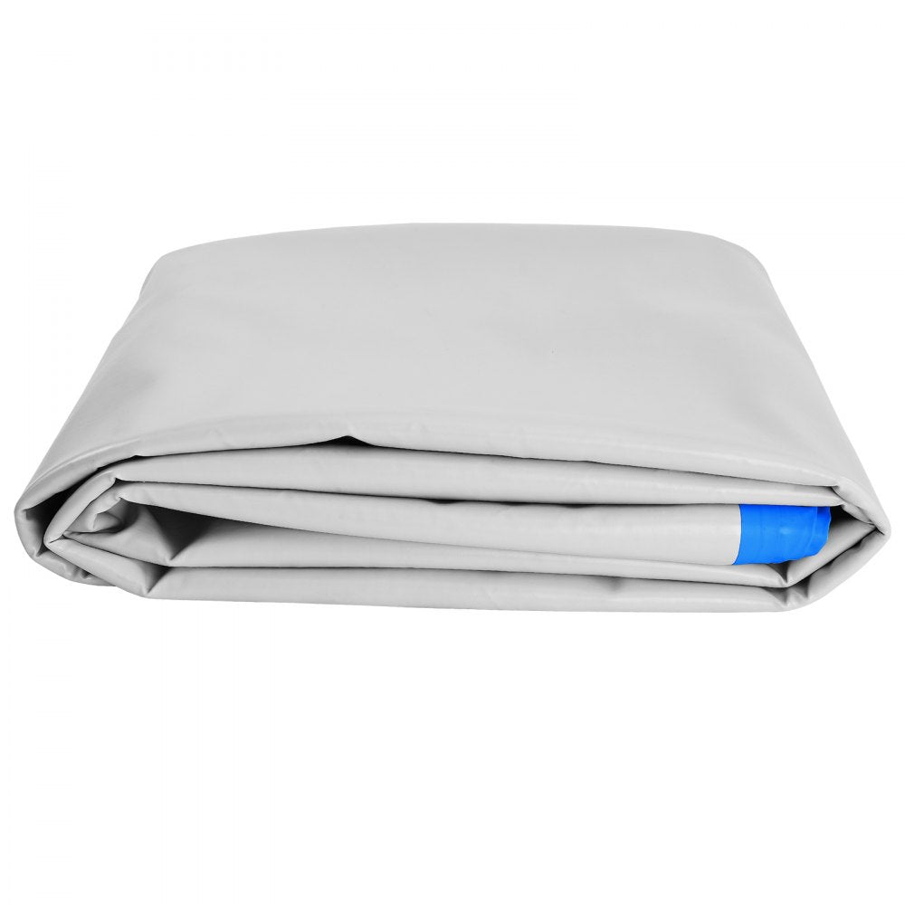 VEVOR Gymnastics Air Mat, 4 inch Thickness Inflatable Gymnastics Tumbling Mat, Tumble Track with Electric Pump, Training Mats for Home Use/Gym/Yoga/Cheerleading/Beach/Park/Water, 13 ft, Blue 