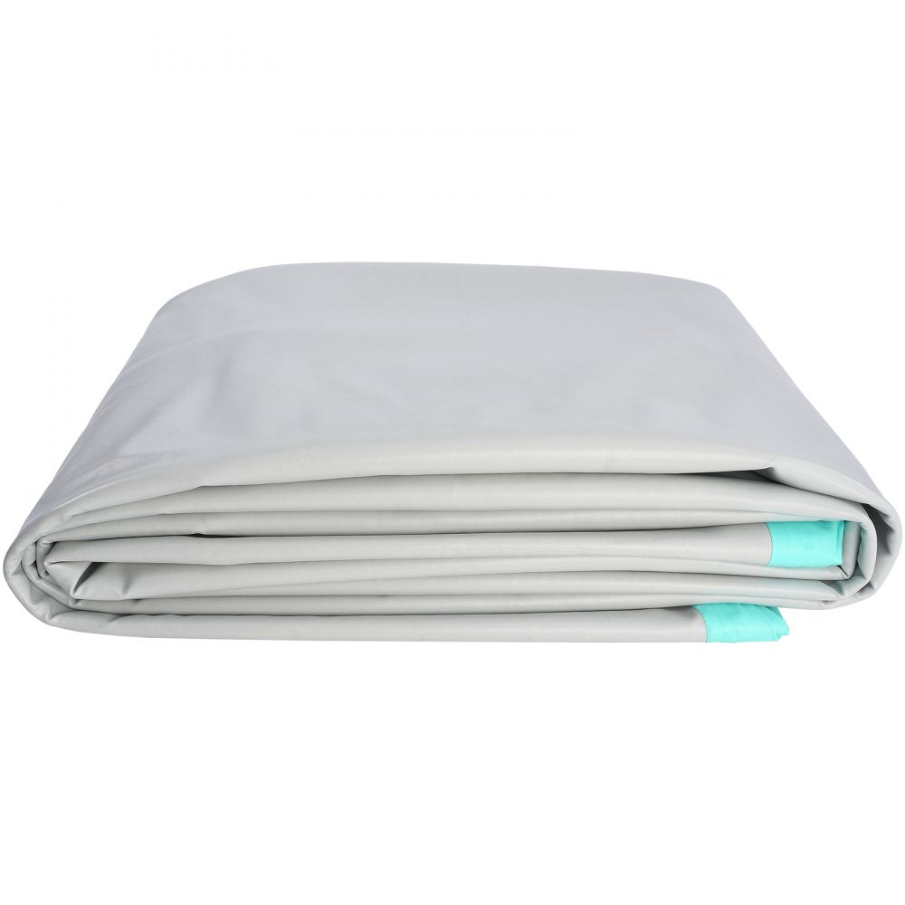 VEVOR Gymnastics Air Mat, 4 inch Thickness Inflatable Gymnastics Tumbling Mat, Tumble Track with Electric Pump, Training Mats for Home Use/Gym/Yoga/Cheerleading/Beach/Park/Water, 16 ft, Mint Green 