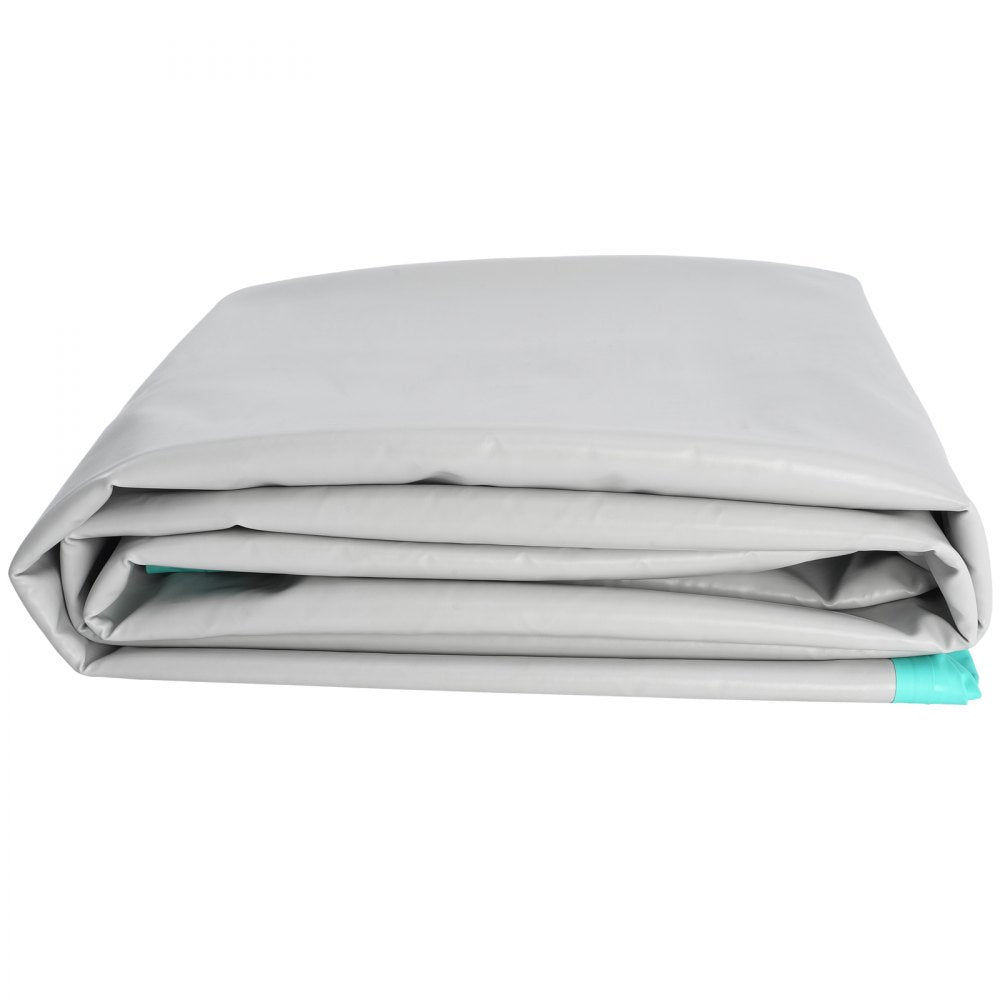 VEVOR Gymnastics Air Mat, 4 inch Thickness Inflatable Gymnastics Tumbling Mat, Tumble Track with Electric Pump, Training Mats for Home Use/Gym/Yoga/Cheerleading/Beach/Park/Water, 20 ft, Mint Green 