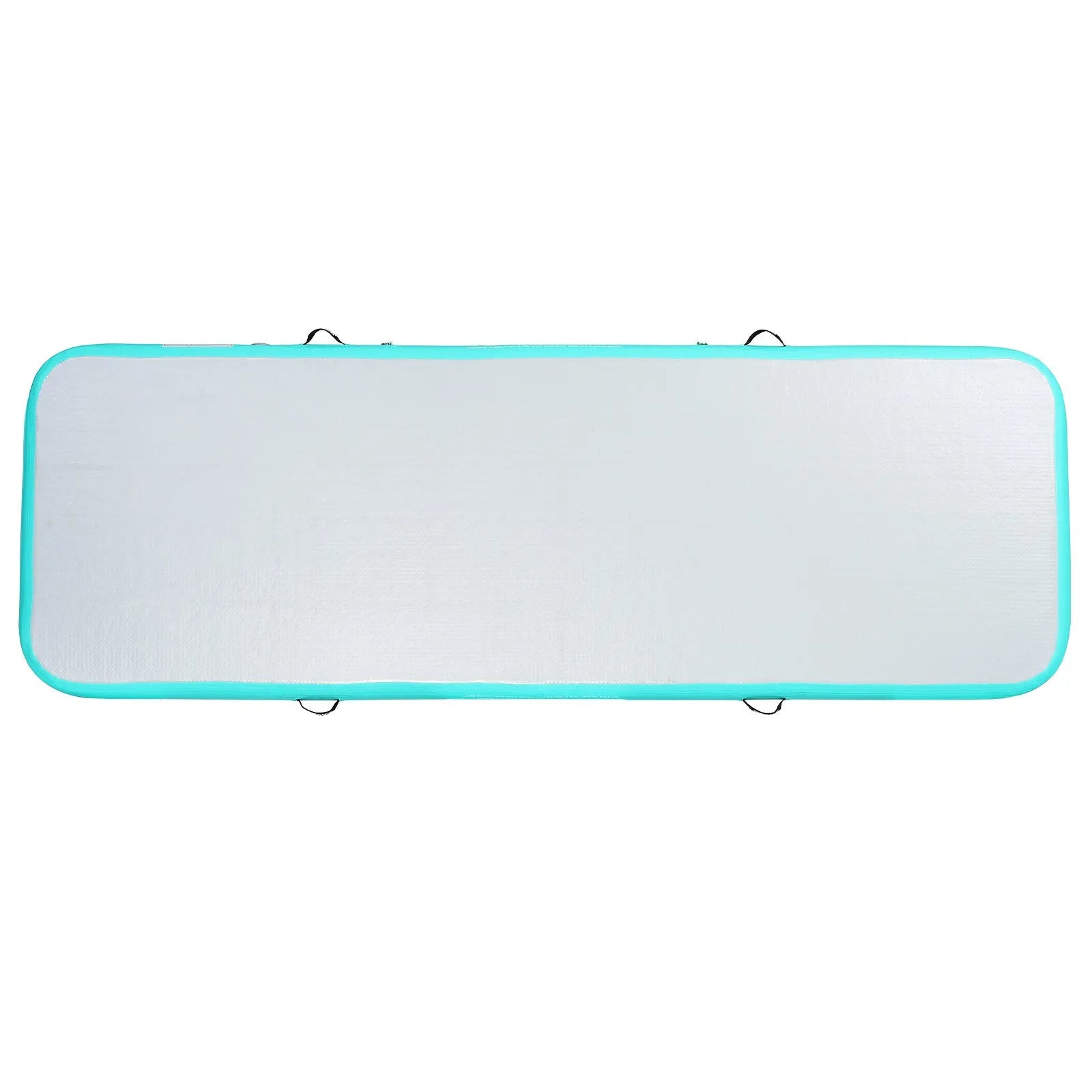VEVOR Gymnastics Air Mat, 4 inch Thickness Inflatable Gymnastics Tumbling Mat, Tumble Track with Electric Pump, Training Mats for Home Use/Gym/Yoga/Cheerleading/Beach/Park/Water, 10 ft, Mint Green