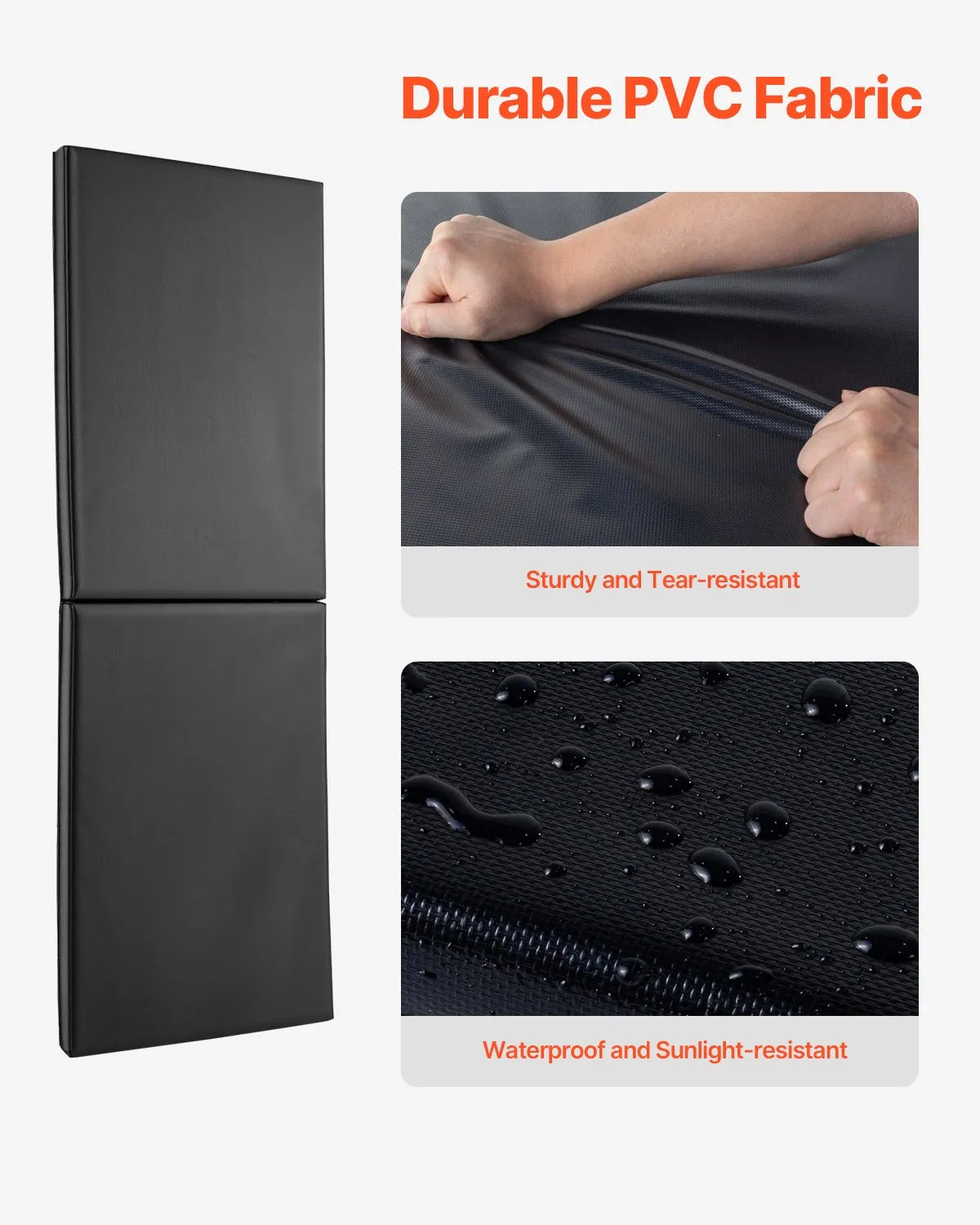 VEVOR Gym Wall Padding Waterproof Basketball Wall Mat 2" Thick Foam Court Garage