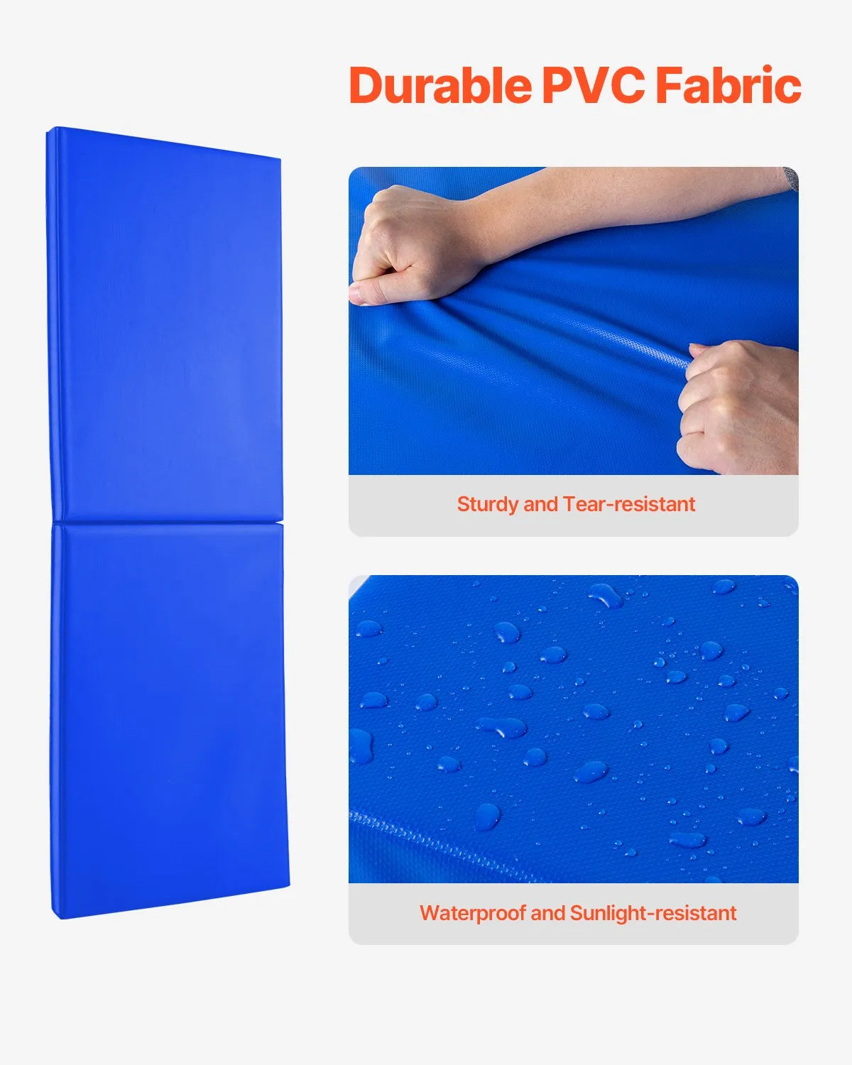 VEVOR Gym Wall Padding Waterproof Wall Basketball Mat 2" Thick Foam Court Garage
