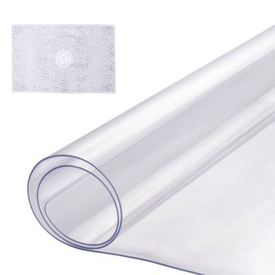 VEVOR PVC Table Protector 16x32 Inch Clear Plastic Desk Protector 1.5mm Thick 
