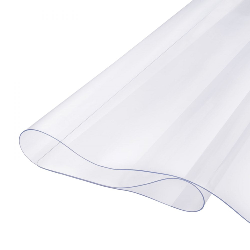 VEVOR PVC Table Protector 30x60 Inch Clear Plastic Desk Protector 1.5mm Thick 