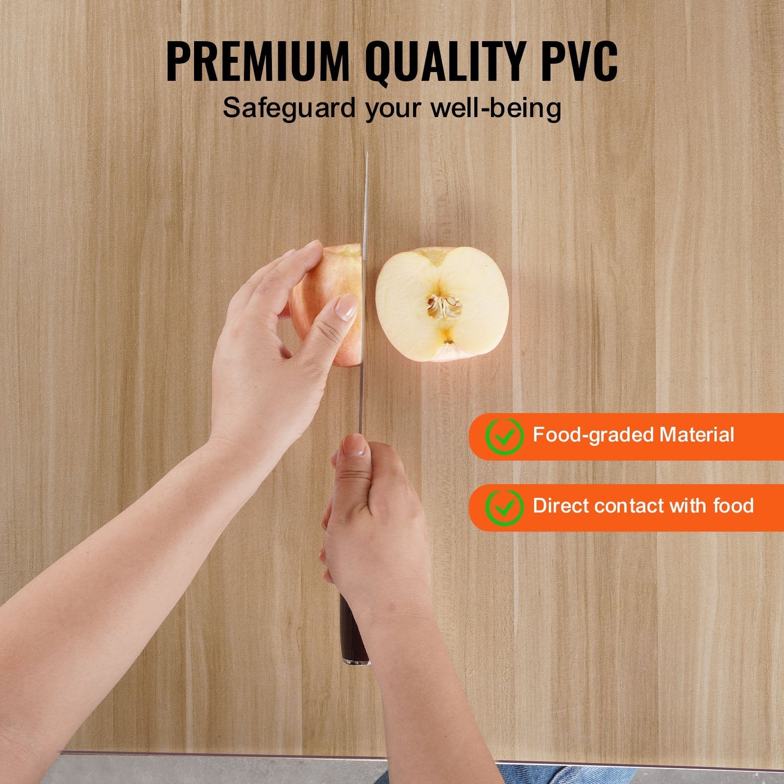 VEVOR PVC Table Protector 36x60 Inch Frosted Plastic Desk Protector 1.5mm Thick 