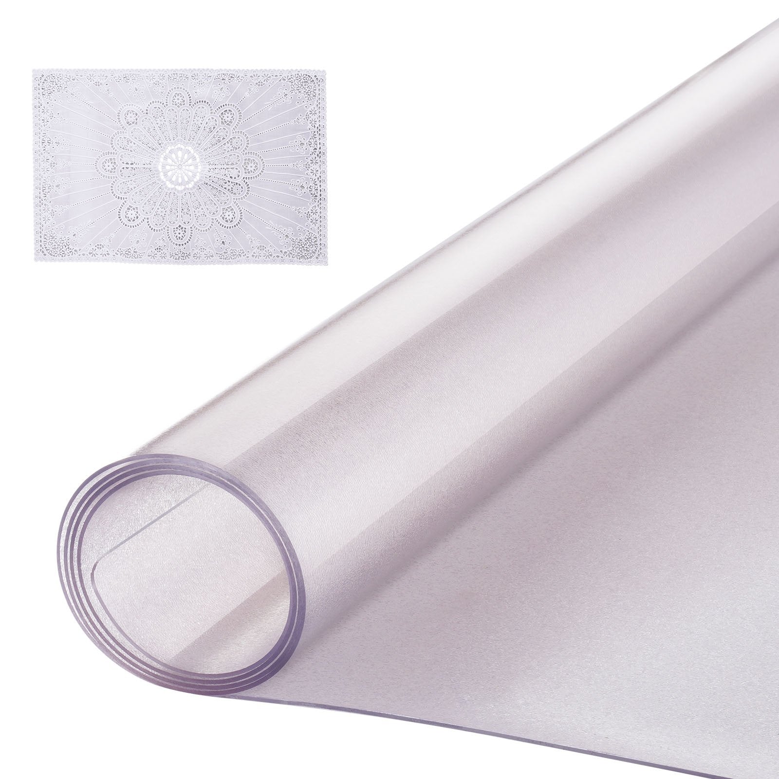 VEVOR PVC Table Protector 36x60 Inch Frosted Plastic Desk Protector 1.5mm Thick 