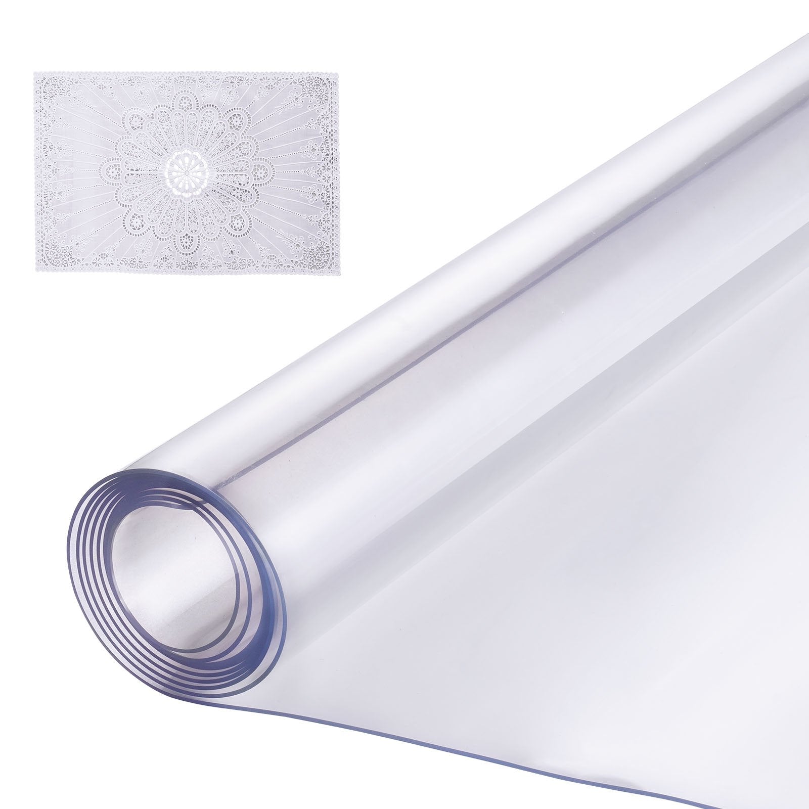 VEVOR PVC Table Protector 40x60 Inch Clear Plastic Desk Protector 1.5mm Thick 