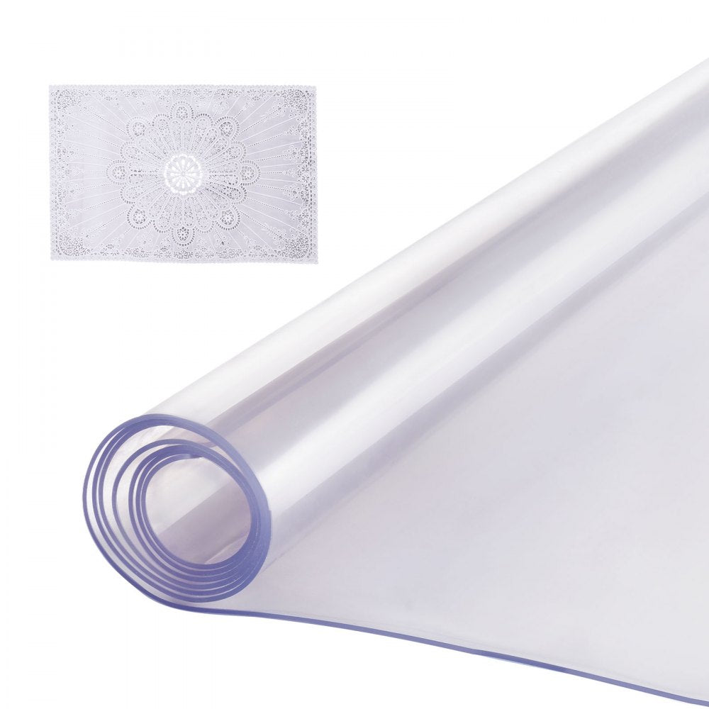 VEVOR PVC Table Protector 40x60 Inch Clear Plastic Desk Protector 2.0mm Thick 