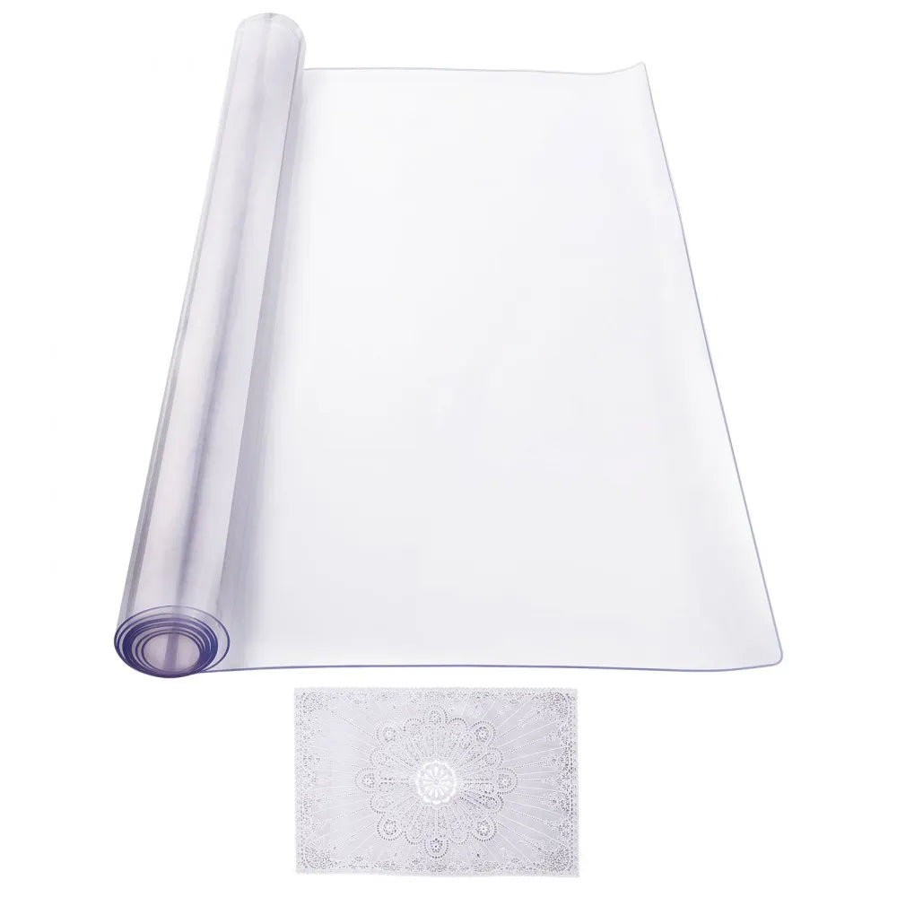 VEVOR PVC Table Protector 40x80 Inch Clear Plastic Desk Protector 2.0mm Thick