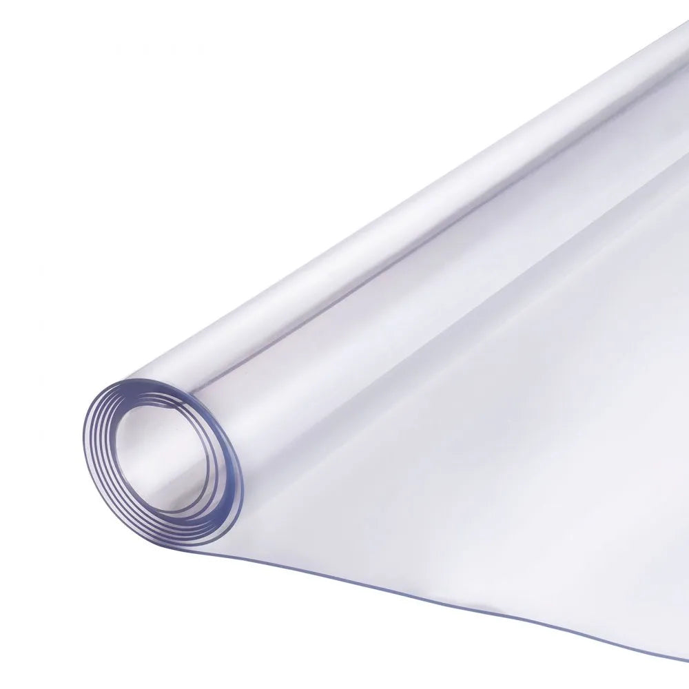 VEVOR PVC Table Protector 54x54 Inch Clear Plastic Desk Protector 1.5mm Thick