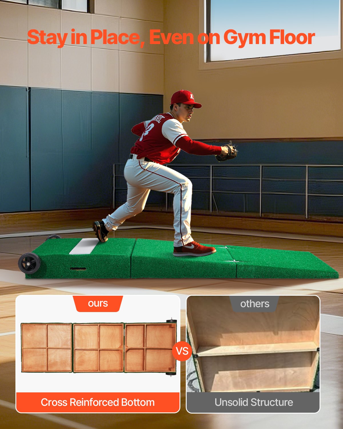 VEVOR 90 in Pitching Mound Portable Pitcher Mound Baseball Softball Training 