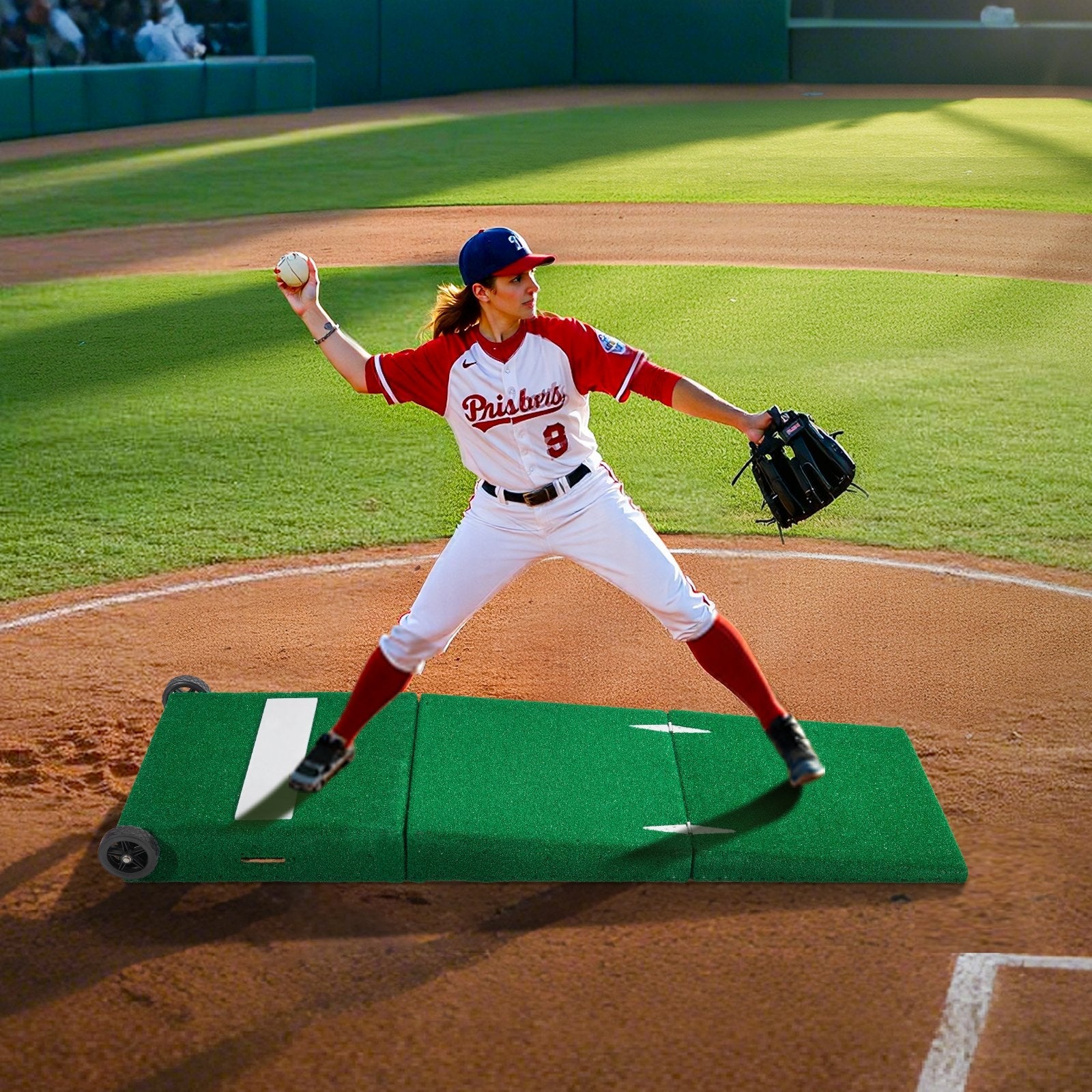 VEVOR 90 in Pitching Mound Portable Pitcher Mound Baseball Softball Training 