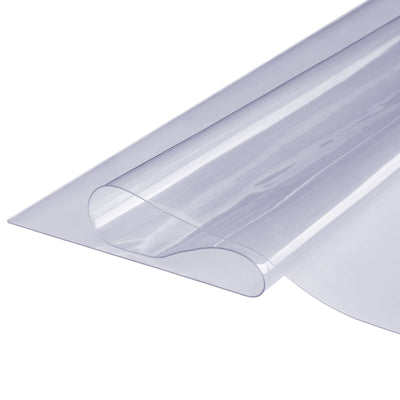 VEVOR Clear Table Cover Protector, 12" x 24"/306 x 614 mm Table Cover, 1.5 mm Thick PVC Plastic Tablecloth, Waterproof Desktop Protector for Writing Desk, Coffee Table, Dining Room Table 