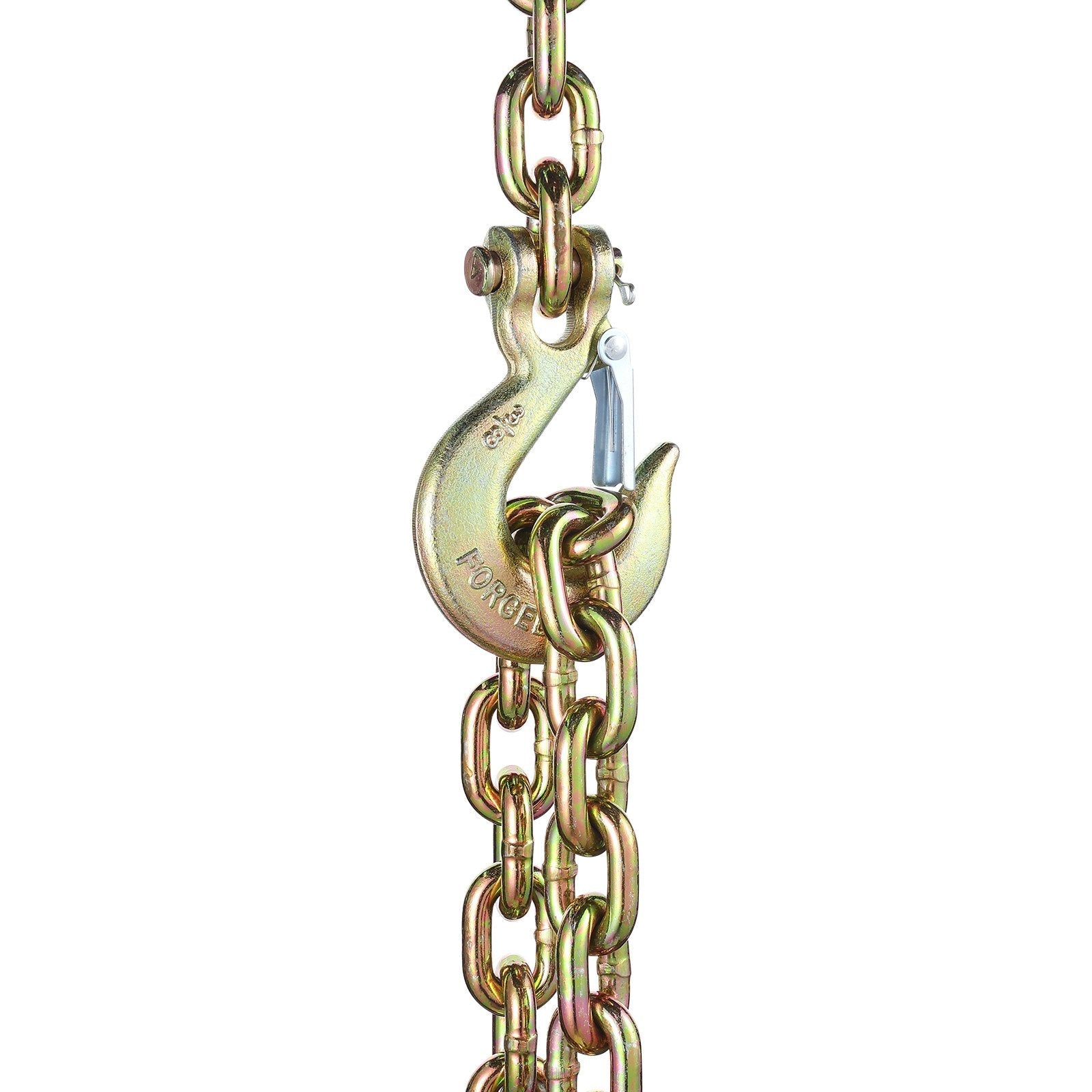 VEVOR Binder Chain G80 Tie Down Tow Chain with Hook 3/8" x 2.9' 2 Pack 7100 lbs 