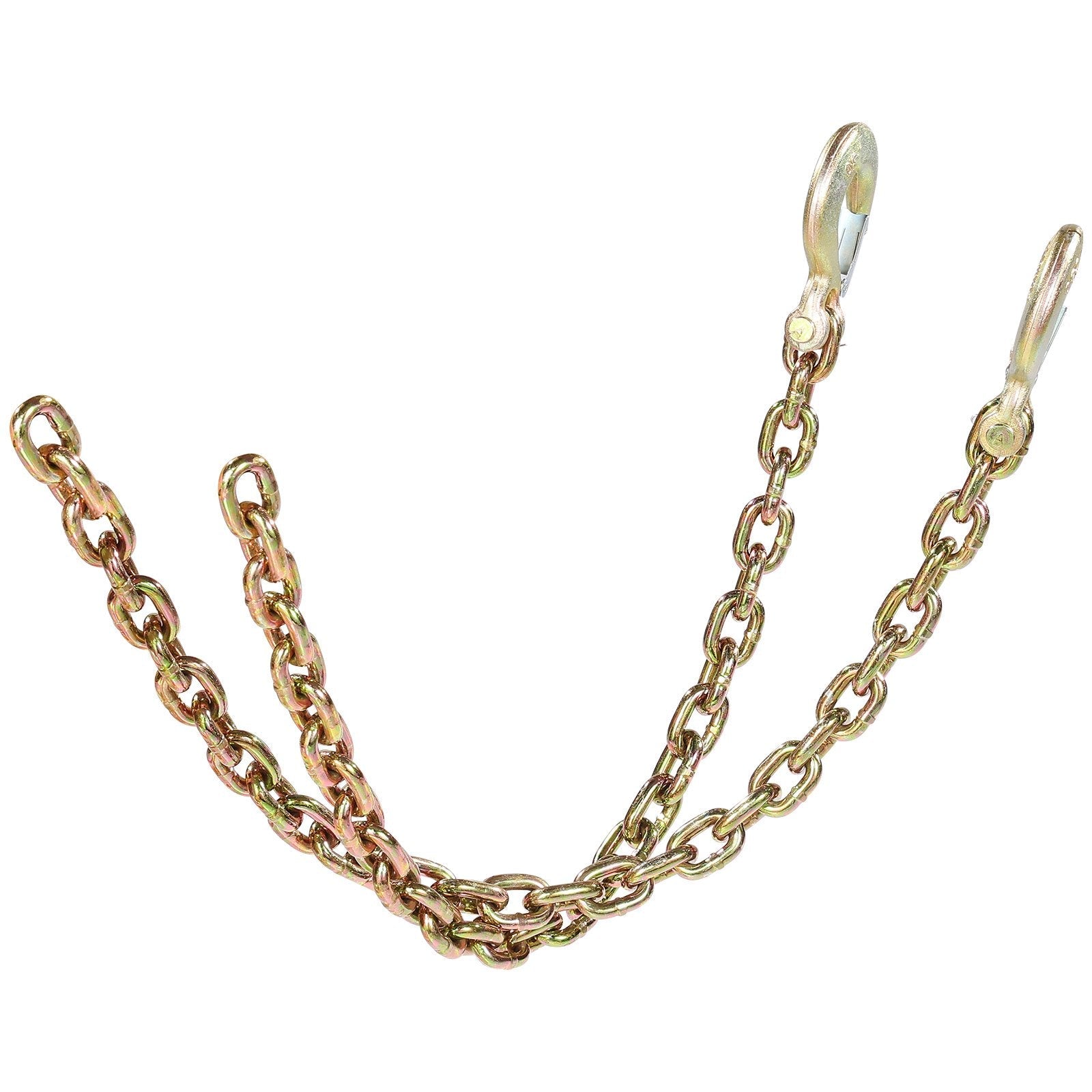 VEVOR Binder Chain G80 Tie Down Tow Chain with Hook 3/8" x 2.9' 2 Pack 7100 lbs 