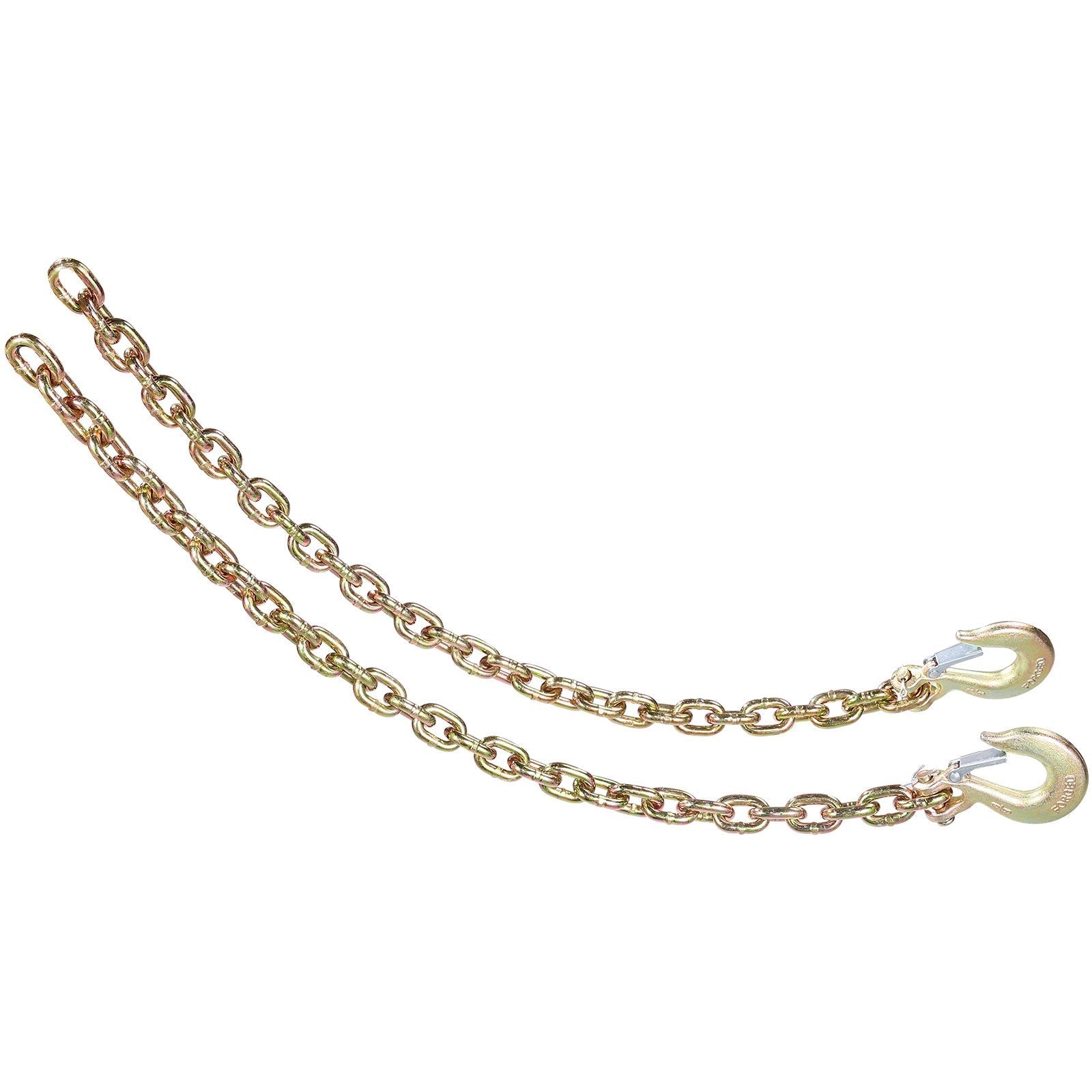VEVOR Binder Chain G80 Tie Down Tow Chain with Hook 3/8" x 2.9' 2 Pack 7100 lbs 