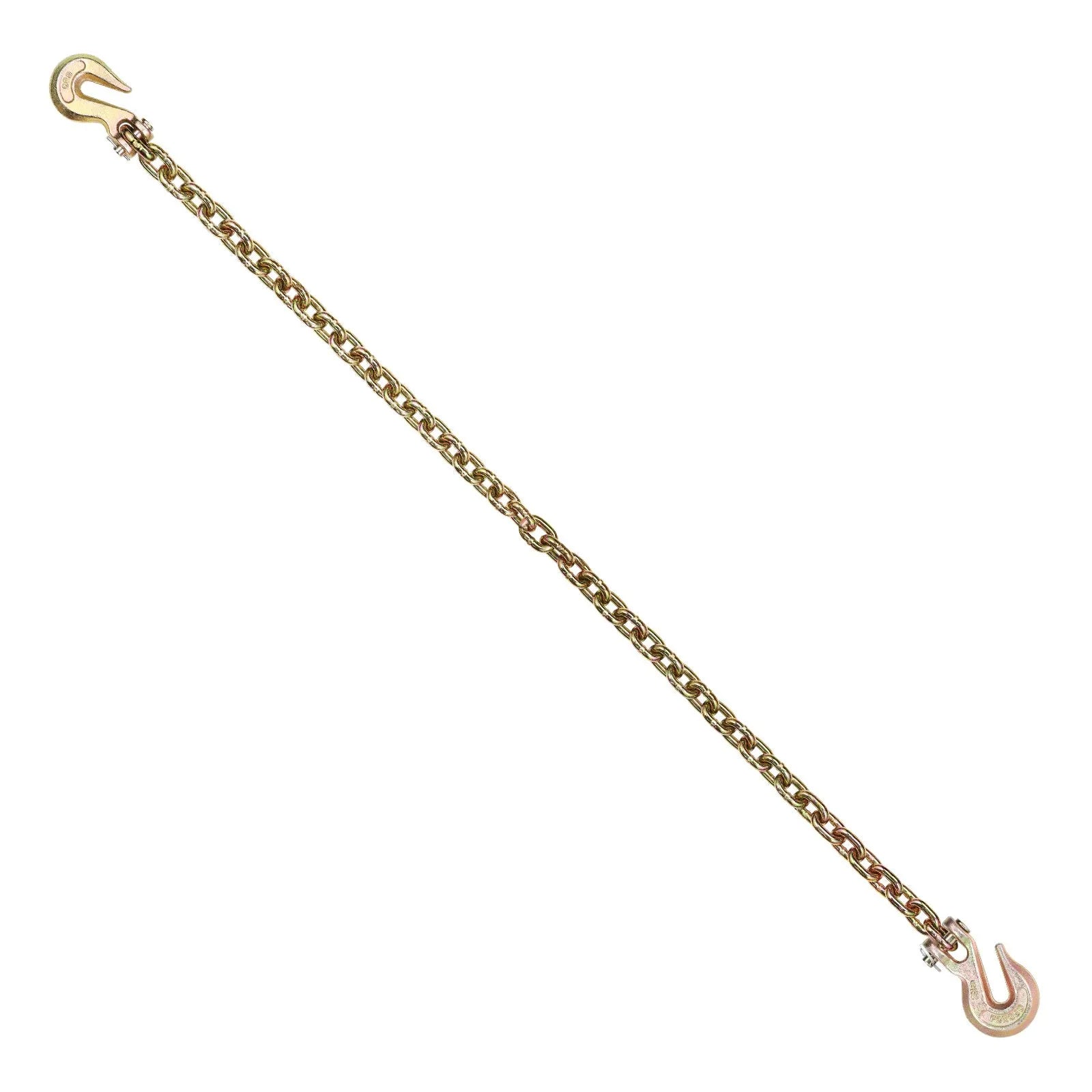 VEVOR Binder Chain G80 Tie Down Tow Chain with Hooks 5/16"x10.3' 2 Pack 4900 lbs