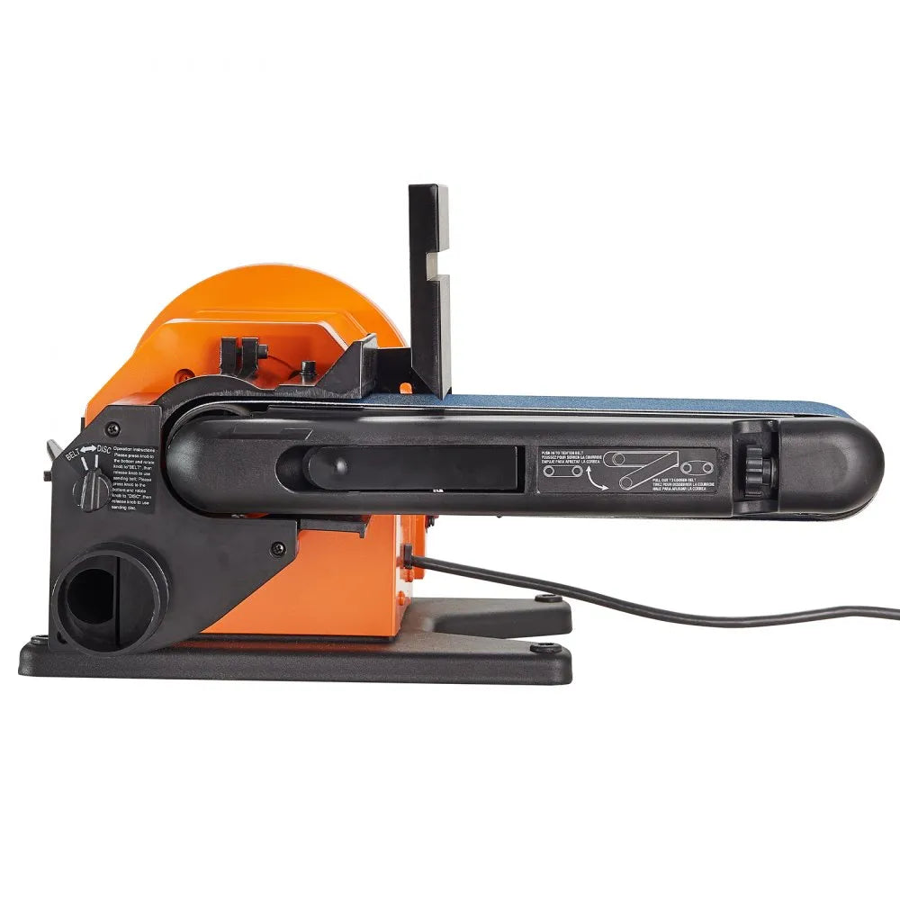 VEVOR Professional Belt Sander, 8" Disc Sander and 4 x 36 in. Belt Sander with 5A Induction Motor Cast Aluminum Worktable for Woodworking, Metalworking