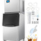 VEVOR Commercial Ice Maker 300LBS/24H & 250LBS Storage Bin Auto Self-Cleaning